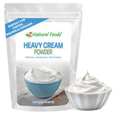 Z Natural Foods front packaging of 1 lb heavy cream powder showing label and benefits