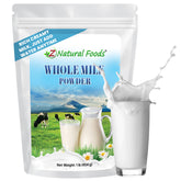 Z Natural Foods front packaging showing 1 lb bag and label, convenient pantry benefit