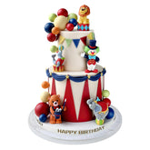 Zafena front packaging showing full 23-piece circus topper set for easy decorating