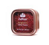 Zaffrus front packaging metal tin showing premium protection and freshness