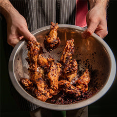 Z&Z sumac sprinkled over fattoush salad for color and tangy finish