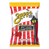 Zapp's Cajun Crawtator front packaging showing brand and spicy flavor for bold snacking