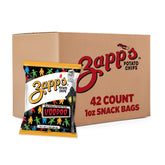 Zapp's front packaging showing Voodoo flavor and bold branding for easy shelf identification