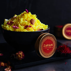 Zaran Saffron close-up threads highlighting vivid color for better plating