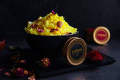 Zaran Saffron close-up of coupe threads highlighting rich deep-red color