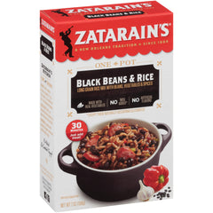 Zatarain's black beans and rice served in a bowl illustrating hearty meal option