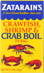 Zatarain's front packaging showing six pouches and bold branding, conveys convenience