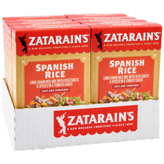 Zatarain's front packaging showing an eight-pack and quick-cook benefit