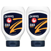 Zaxby's front packaging showing two 16 fl oz bottles and brand logo, convenient supply