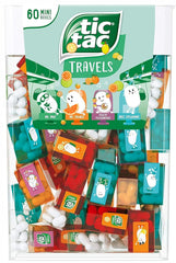 ZAYKIR front-facing box of 60 mini packs showing assorted flavors and easy grab access
