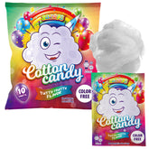 Zazers front packaging showing ten white Tutti Frutti bags, convenient party favors