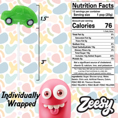 Zeesy close-up of car lollipop texture, clear details enhance visual fun