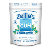Zellie's front packaging showing 240-count and peppermint benefit
