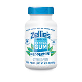 Zellie's front packaging showing peppermint gum and brand for easy identification and freshness