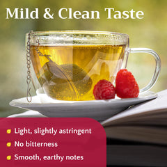 ZEMLYANA leaf texture detail highlighting gentle air-dried quality
