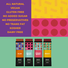 ZEST Delites individually wrapped strip out of pack offering mess-free portability