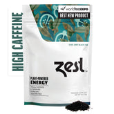 Zest front packaging pouch showing branding and serving count benefit