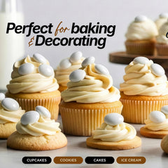 Zestix candies used to top a cupcake adding decorative finishing-touch benefit