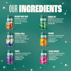 Zevia Ginger Ale being poured to show fizz and refreshing benefit