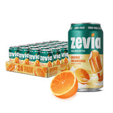 Zevia front can showing label and benefit of zero sugar