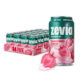 Zevia front-facing 12oz can pack showing product and branding benefit clear taste