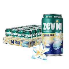 zevia front packaging showing a 12 oz can and brand clarity benefit