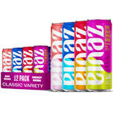 Zevia front packaging showing all four zero sugar flavors and variety benefits