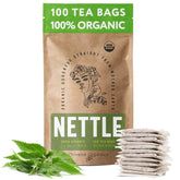 Zhivana Organics front packaging showing 100 tea bags and organic seal for convenience