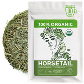 Zhivana Organics front packaging showing 3 oz horsetail and purity benefit