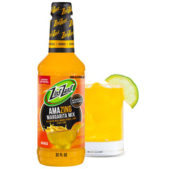 Zing Zang front packaging showing bottle and product benefit quick cocktails