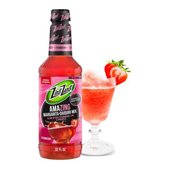 Zing Zang bottle front label showing real fruit ingredients and brand appeal