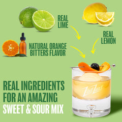 Close-up of Zing Zang label highlighting natural-ingredient benefits