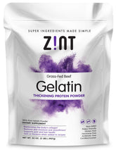 Zint front packaging showing 32 oz tub and label benefits