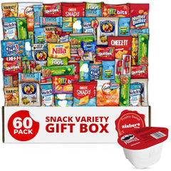 Zisbers snack box front packaging showing ready-to-gift assortment and convenience