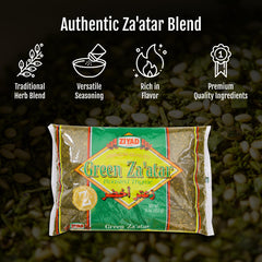 Ziyad za'atar spread on pita illustrating immediate flavor boost