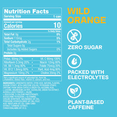 ZOA Wild Orange close-up of can texture highlighting label and bright orange design