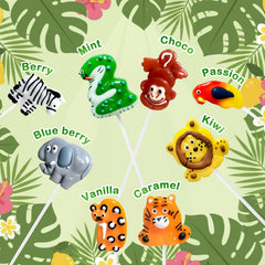 ZOFIA SWEET close-up of animal-shaped lollipop texture highlighting craftsmanship
