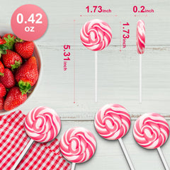 ZOFIA SWEET lollipops used as cake decorations adding bright color and easy styling