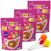 Zollipops front packaging showing dye-free, sugar-free benefit