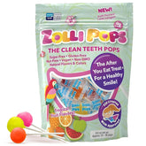 Zollipops front bag view showing tropical fruit flavor and benefits