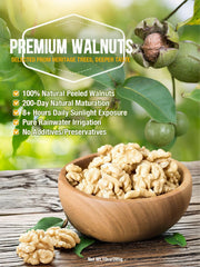 Zorrer walnut halves in bowl as salad topper, adding crunch and natural flavor benefit