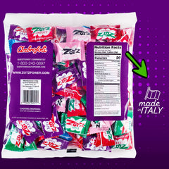 Zotz assorted flavors spread highlighting variety for candy buffets