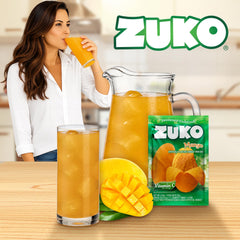 ZUKO mango drink mixed in bottle demonstrating easy preparation
