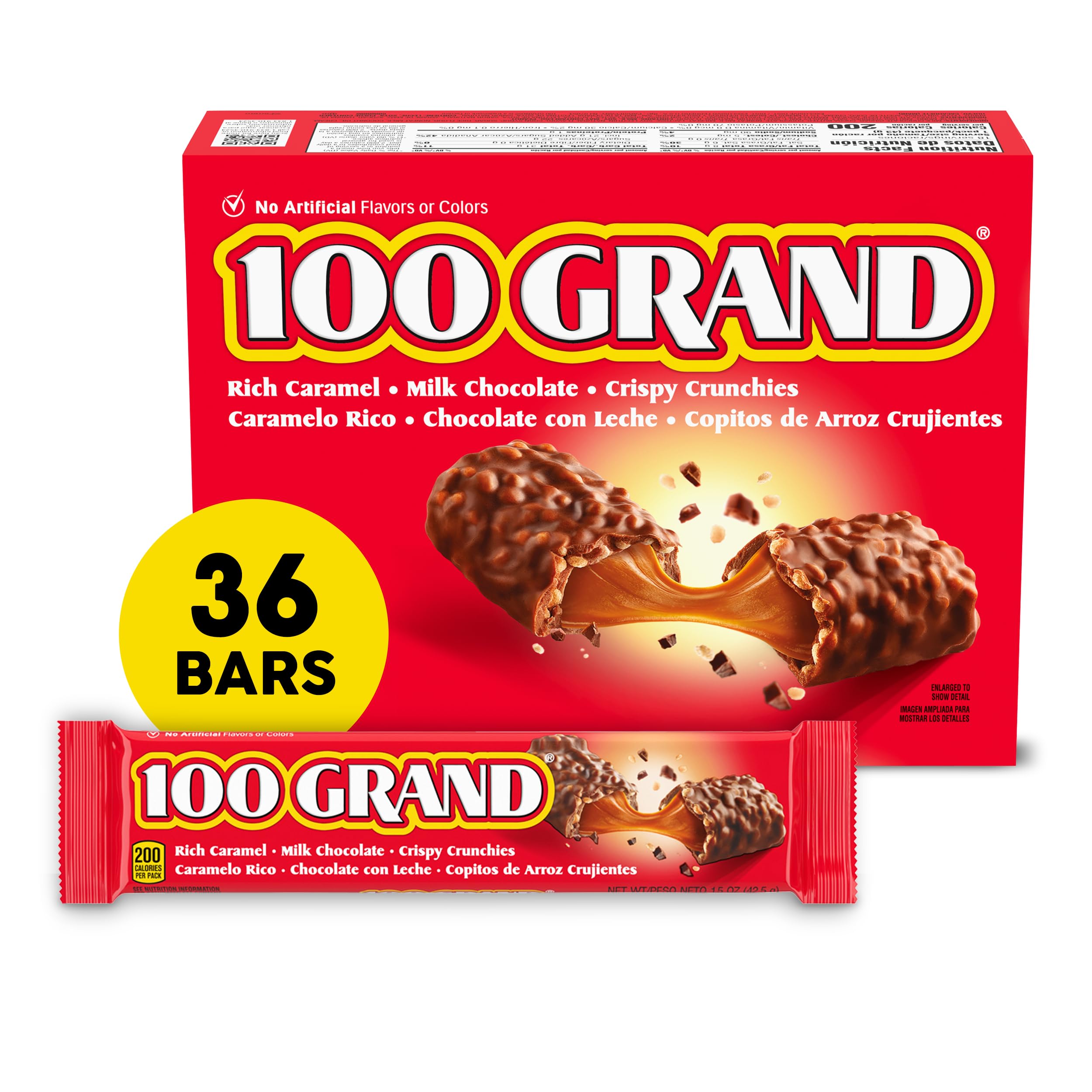 100 Grand front package showing 36-count box for convenient sharing