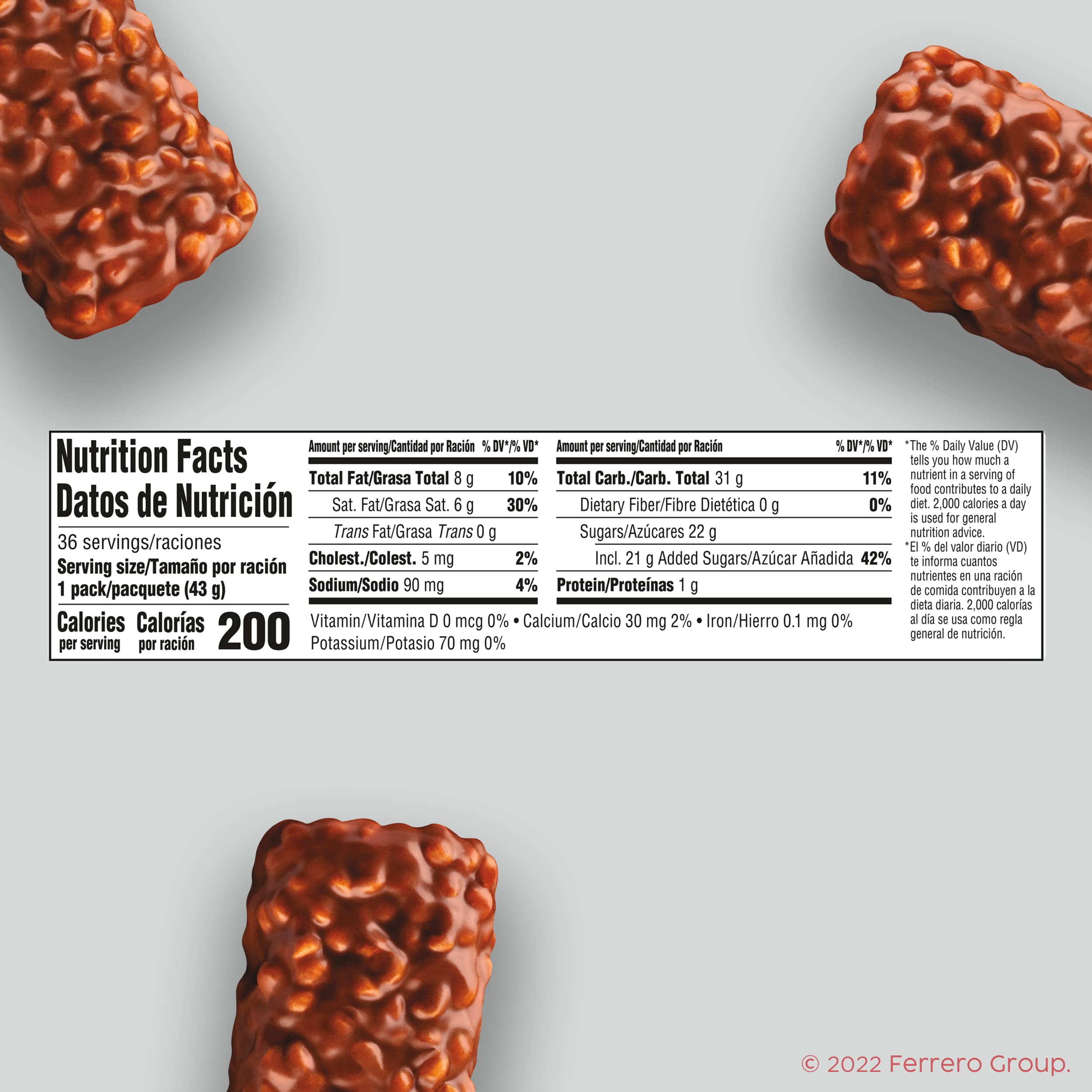 100 Grand individually wrapped bar ready to grab and go