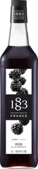1883 MAISON ROUTIN front bottle showing rich blackberry color and clear glass benefit