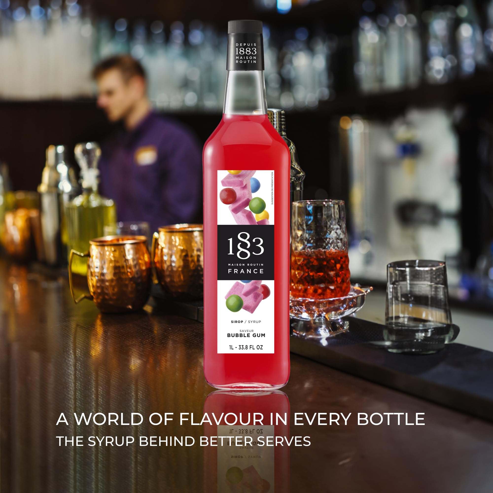 1883 Maison Routin used in a cocktail with garnish showing creative use