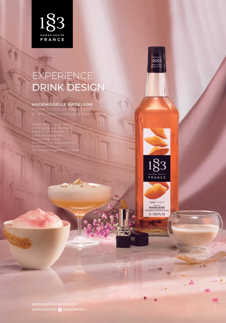 1883 Maison Routin syrup texture on spoon revealing smooth viscous syrup for easy dosing