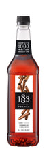 1883 MAISON ROUTIN bottle front view showing cinnamon syrup label and professional quality