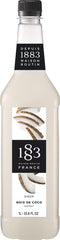 1883 MAISON ROUTIN front bottle shot showing coconut flavor and size benefit